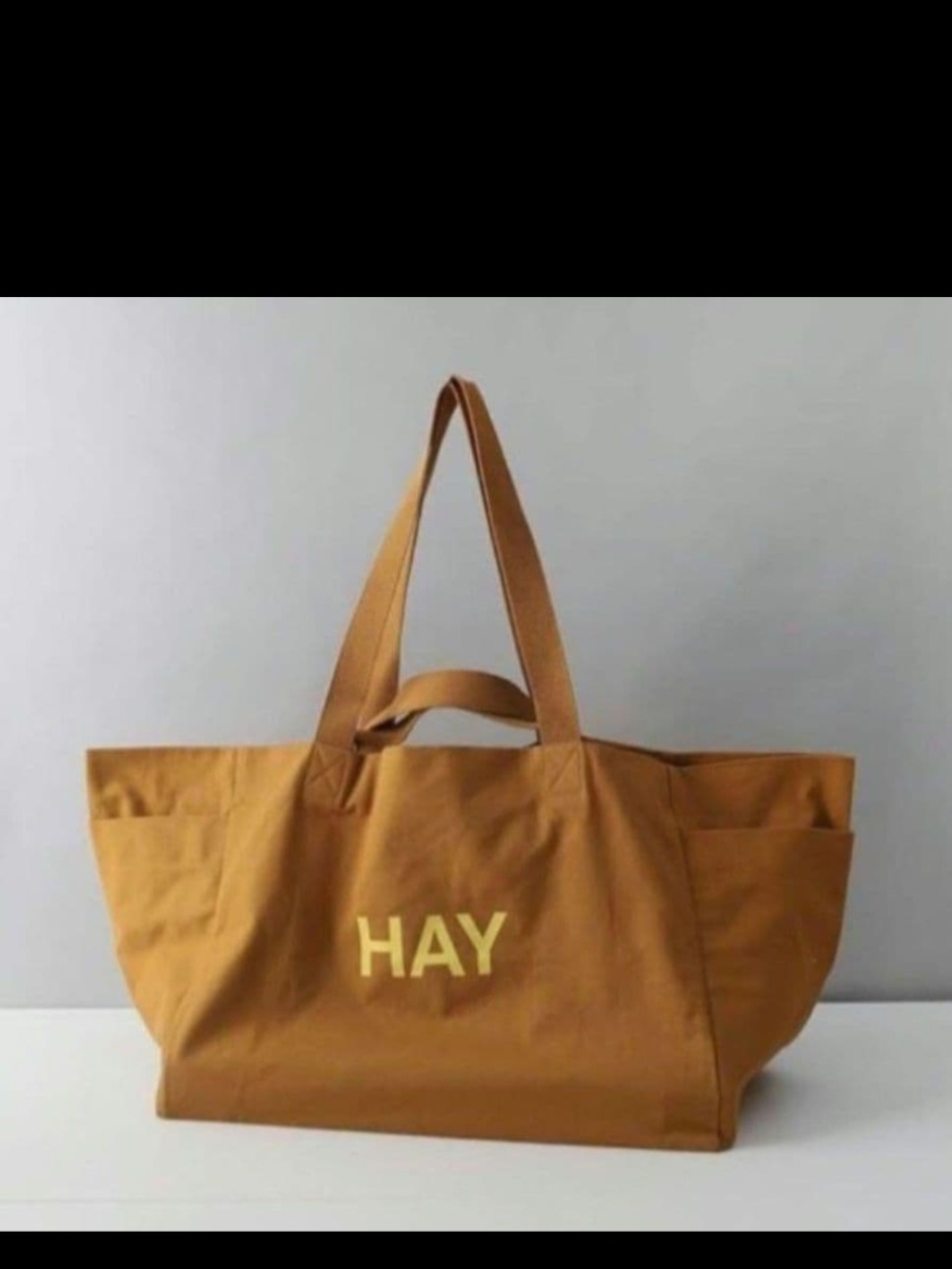 HAY Canvas Tote Bag in Caramel